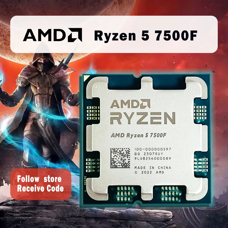 Новият процесор на AMD Ryzen 5 7500F R5 7500F + дънна Платка ASUS PRIME B650M-A ⅱ M-ATX Desktop B650 DDR5 6400 + (OC) Mhz Конектор AM5