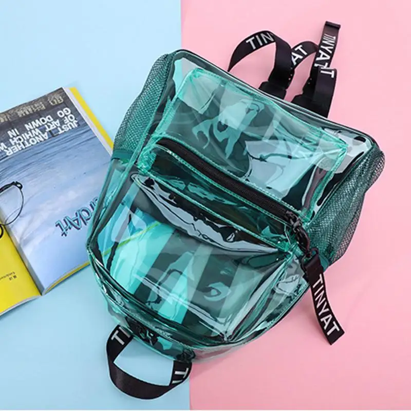 Прозрачната чанта за книги, прозрачен раница за детска градина, Сверхпрочный, регулируеми за момичета, Прозрачни чанти за книги, за