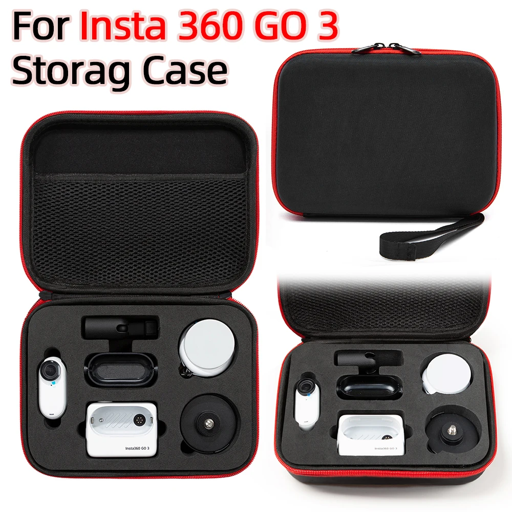 Чанта за съхранение на Insta360 GO 3, Вграден калъф за носене, точна защита от отваряне на форма, кутия за аксесоари Insta360 Go 3.